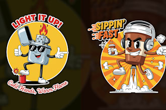 design a cartoon or mascot logo design