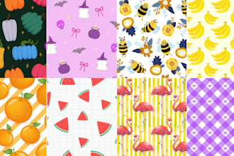 create an unique seamless pattern for fabric print