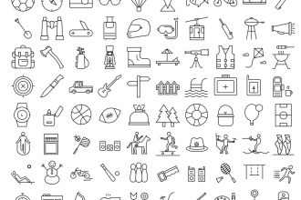 design flat vector icons of your choice