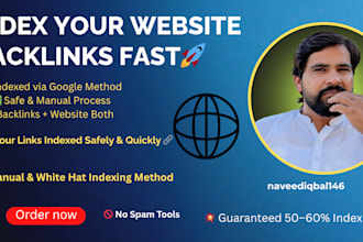 indexed your website and backlinks in google