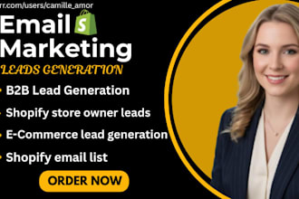 generate shopify ecommerce leads, b2b ecommerce leads for your agency