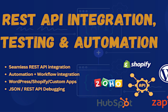 seamlessly integrate, test, and automate any rest API for your website or app