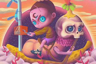 make a digital art concept