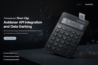 develop custom wordpress plugins, calculators, and API integrations