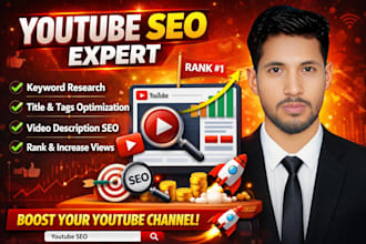 youtube video SEO to your videos on top ranking and chanel managment