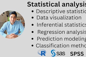 do statistical data analysis with rstudio, spss and SAS