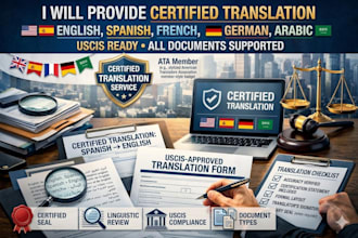 provide certified translation for official and legal documents