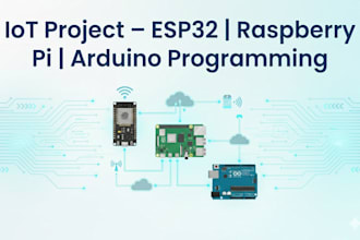do iot projects, esp32, raspberry pi and arduino programming