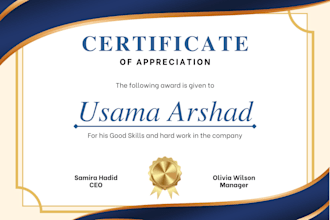 do certificate design for you