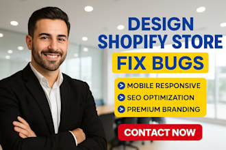 design shopify store fix bug fix issues elementor woocommerce customize theme