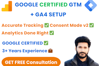 setup google tag manager, ga4 and conversion tracking