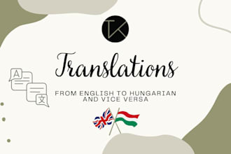translate hungarian to english and english hungarian
