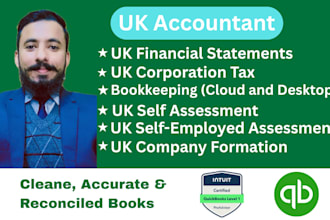 do bookkeeping, financial statements as per UK gaap for your business