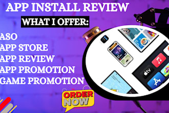 do IOS app install, appstore promotion, mobile app promotion, game marketing