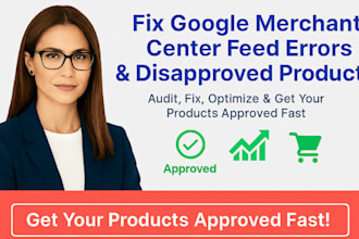 fix, optimize product feed for google merchant centre fix products feeds errors