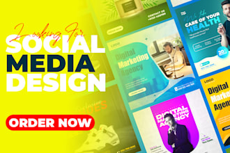 create social media poster, facebook and instagram