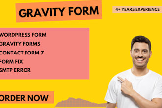 build and fix wordpress forms using contact form 7, gravity, or formidable