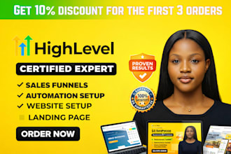 setup gohighlevel ghl sales funnel ghl website ghl automation ghl expert ghl VA