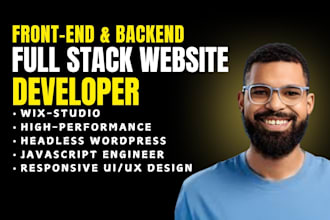 build a custom wix studio or headless wordpress website with react