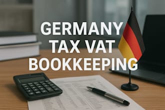 support you with your income tax return via elster filing, germany bookkeeping