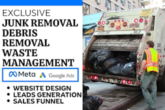 generate junk removal, dumpster rental, gutter cleaning leads, and website