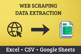 scrape websites and create clean datasets