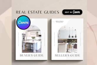 create real estate buyer and seller guide template canva editable