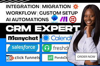 setup clickfunnels salesforce manychat calendly pandadoc trello freshdesk slack