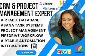 asana task systems airtable databases pipedrive workflows dashboards gohighlevel