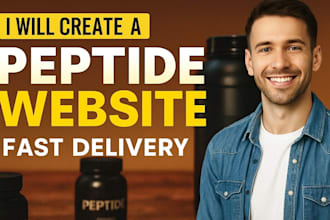 build a peptides website,peptide store or nutraceutical ecommerce website