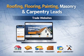 generate roofing flooring painting masonry and carpentry lead with trade website