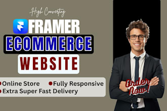 design framer website, framer redesign, framer dropshipping ecommerce store