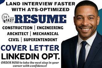 write ats construction, superintendent, mechanical architecture and civil resume