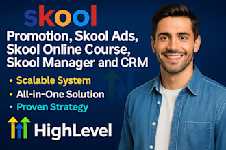 skool community setup skool ads skool promotion skool online course skool setup