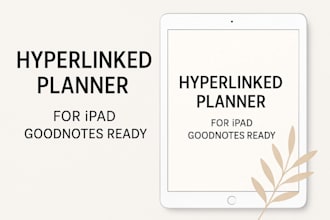 fix ipad planner with links, good notes digital planner, hyperlinked planner