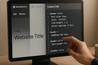 design bugs, fix mobile layout, and add custom CSS to your squarespace site