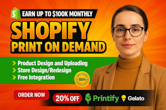printiful print on demand design streetwear tshirt merch shopify etsy pod gelato
