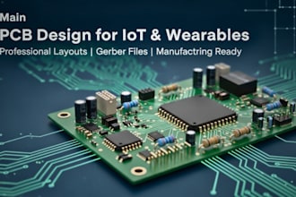 design pcb circuit boards for iot, rf pcb, smart, wearable devices, and guitar