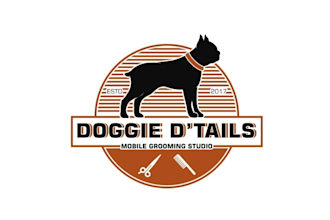design wonderful dog grooming studio logo