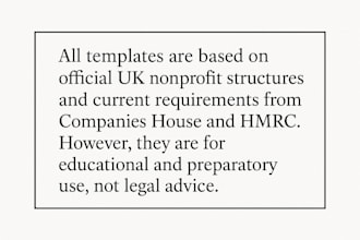 prepare non resident UK charity cio and nonprofit registration documents