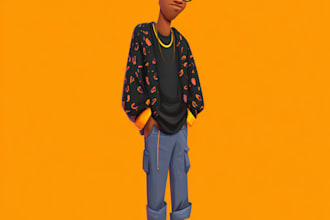 draw you as yellow cartoon character