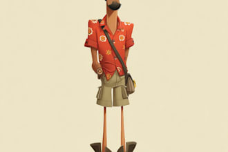 make a cartoon charater design