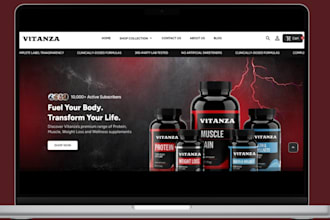 design supplement peptide shopify store supplement store peptide website sarms