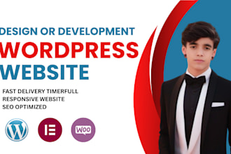 create wordpress website design and development