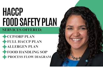 create full haccp plan, gmp, iso 22000 and food safety documentation