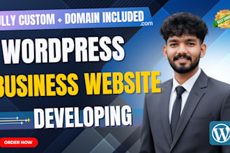 custom wordpress site for your business, domain included