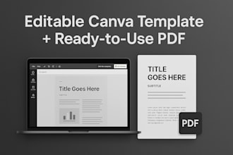 create canva templates with editable and PDF versions