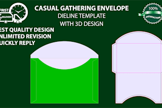 create any custom envelope perfect die line for your need