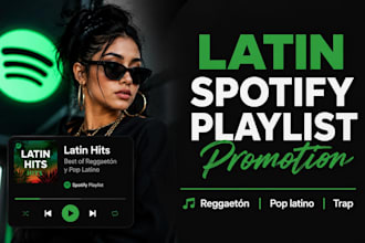 promote your latin reggaeton music to real spotify playlists