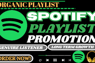 do organic spotify playlist promotion for hiphop afrobeat and pop artists